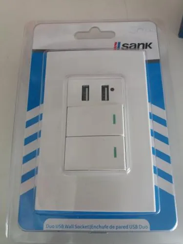 Interruptor duplo duas entradas usb novo na embalagem