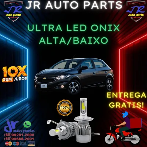 Ultra LED Chevrolet Onix 2017 (Alta/Baixo)