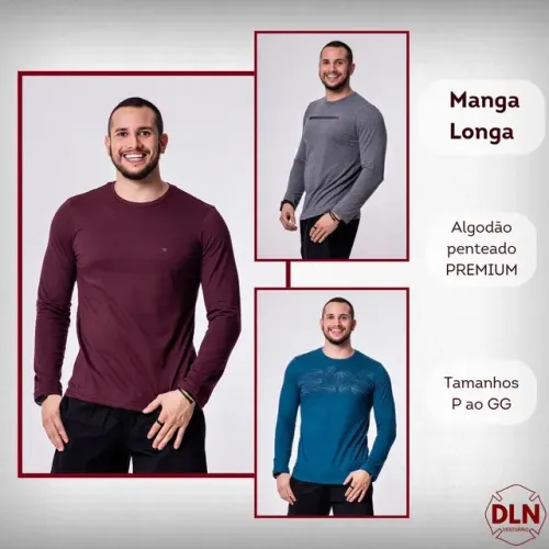 Manga Longa Masculina 