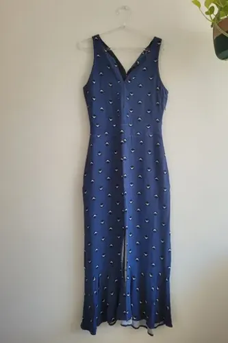 Vestido azul Maria Filó