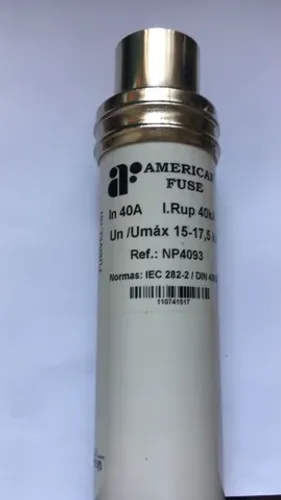 10 unidadres do Fusível Tipo Hh 40A Un/umáx 15-17,5 Kv I Rup 40kA Np4093