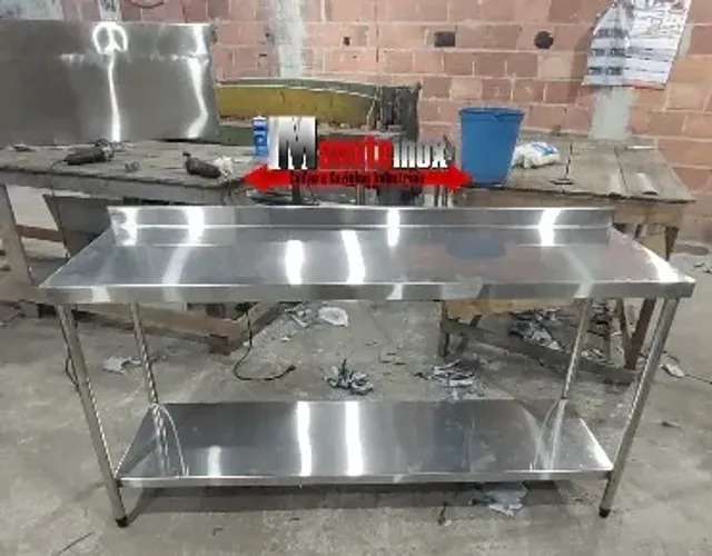 Bancada inox industrial inoxidável