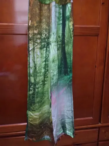 Conjunto feminino de alça fina e bojo estampado tamanho M
