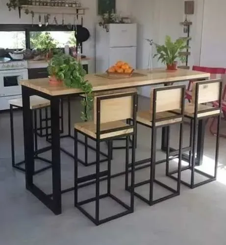 Mesas e Bancos em Ferro Estilo Industrial sob medidas e exclusivos na CasaDeFerro