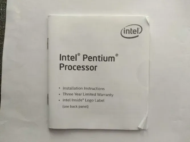 Manual de instruções Intel Pentium G4560