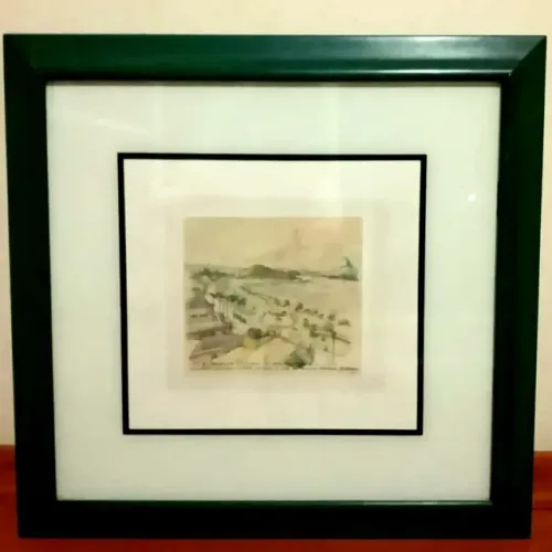 PROMO! Quadro Paisagem Rio Antigo. Aldo Ferreira.