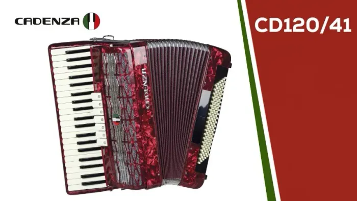 Acordeon Cadenza CD120/41 RD (Vermelho)