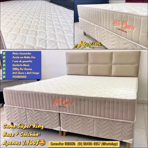 Cama Box Super King Molas Ensacadas