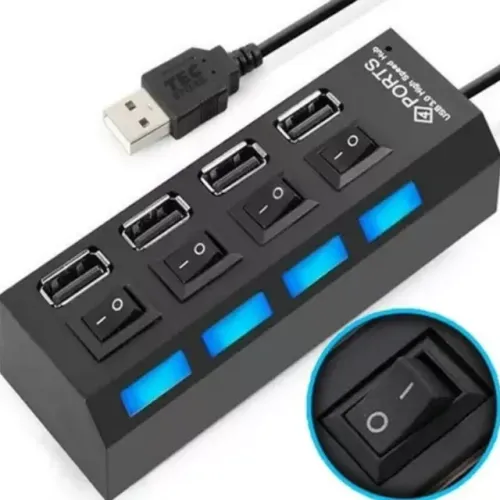 Cabo Extensor Hub Usb 2.0 Extensor 4 Portas