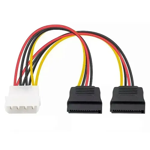 Cabo Adaptador Molex IDE x 2 Sata 15P, Tamanho 20cm - Grasep em São Luís ma 