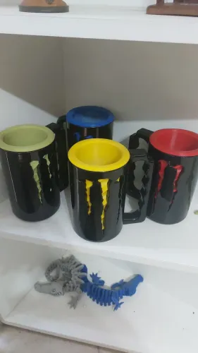 Caneca Monster energy 4 unidades