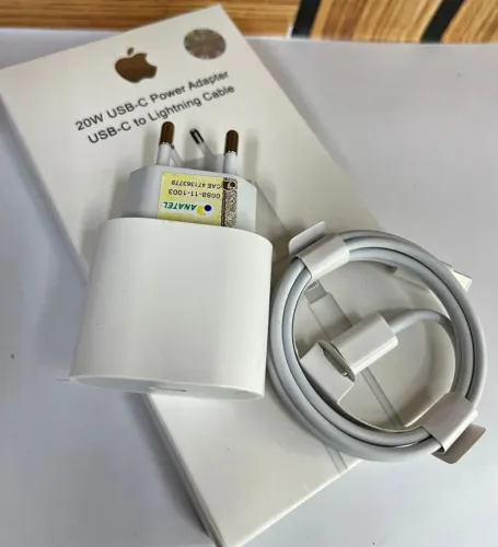Carregador de iPhone turbo 20w Apple completo cabo e fonte 