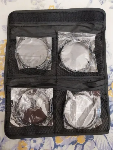 Kit de lentes Close Up para lentes fotográficas 62mm; +1; +2; +4; +10; Novas nunca usadas 