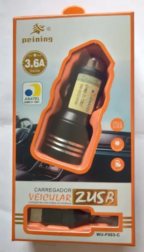 CARREGADOR VEICULAR TIPO C PEINING