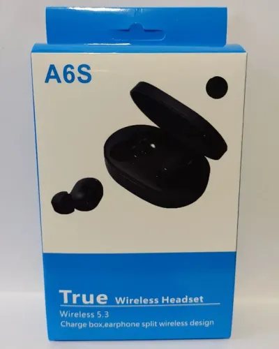 Fones de Ouvido Bluetooth A6S - True Wireless