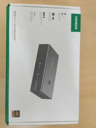 Hdmi 2 Entradas 1 Saída Comutador Kvm Preto