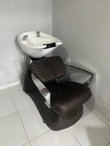 Lavatório Para Cabelereiro Cuba Porcelana DOMPEL PROFISSIONAL 