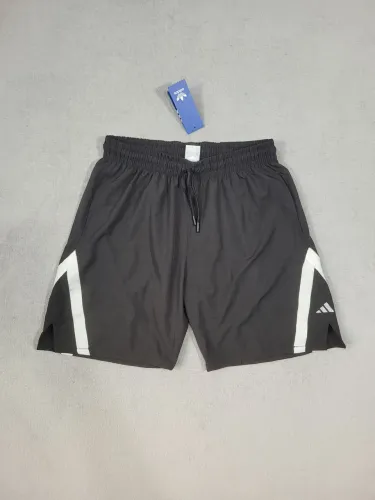 Shorts Adidas Masculino Preto com Detalhes Brancos