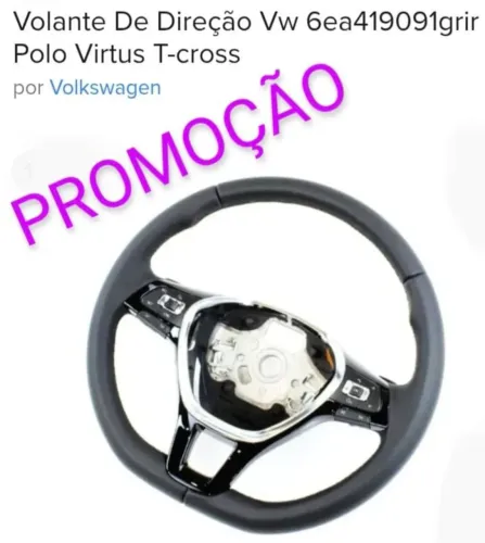 Volante VW Polo Virtus T-Cross - Zero na Caixa 