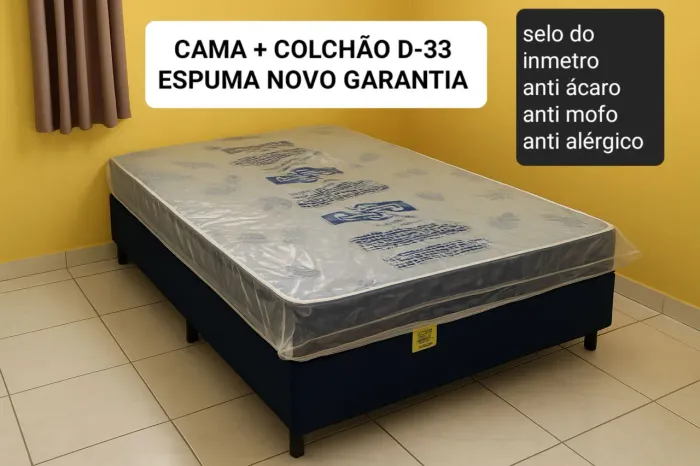 Cama casal D-33 novo Promoção de fábrica hoje entrego garantia 
