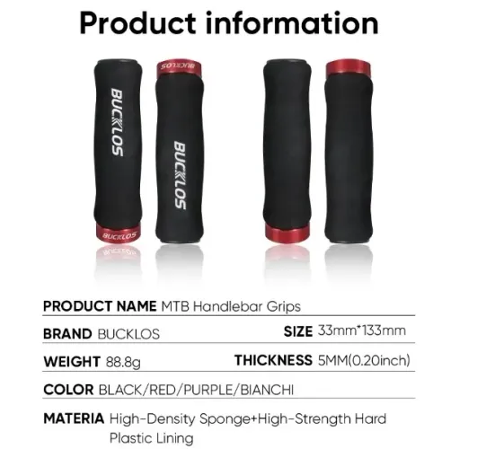 Manopla Mtb Confortável Anatômica C/ Trava Rockbros Original (NOVA)