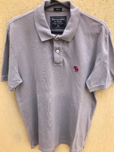 Camisa Polo Cinza Abercrombie Fitch (Usado)