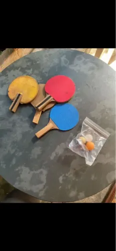 Raquetes de ping pong