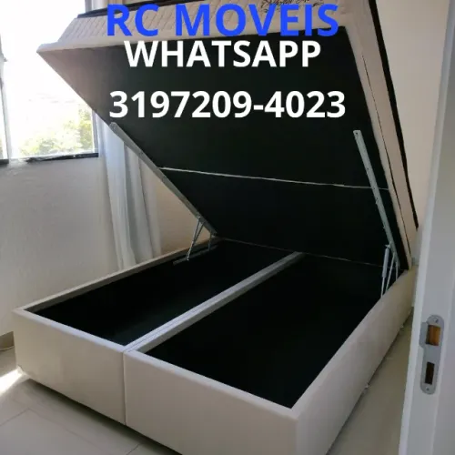 Cama Box Baú Queen 1.58x1.98 Blindado - Direto da Fábrica