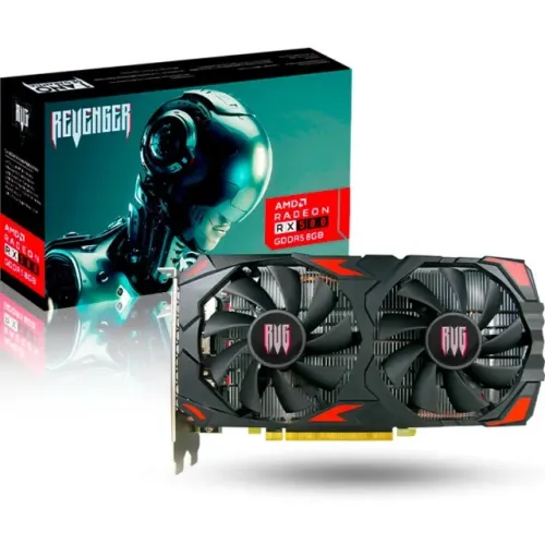Placa de Video AMD RX 580 8GB GDDR5 REVENGER Dual Fan 256 Bits 2 Displayport HDMI - WZetta