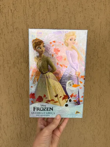 Quebra-cabeça frozen metalizado