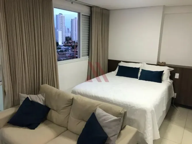 Lounge 22 Flat mobiliado para locação com lazer completo no Setor Oeste Próximo a Praça do