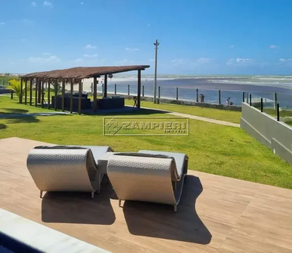 Lote plano totalmente nascente em condomínio pé na areia da praia de Paripueira