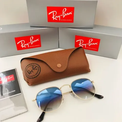 Óculos Rayban Hexagonal - Novo, acompanha kit completo