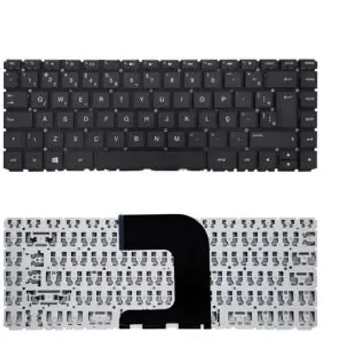 Teclado Para Hp 240 G5, 245 G5, 246 G5, Tpn-i120 | Preto Br Preto Português Brasil