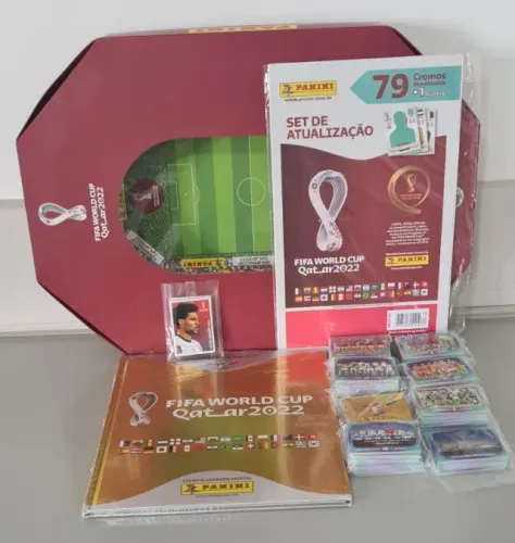 Kit Exclusivo Estádio Álbum Copa Do Mundo 2022 - Completo