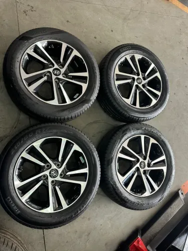 Rodas aro 18 Hyundai Creta 5/114 + pneus seminovos pirelli 