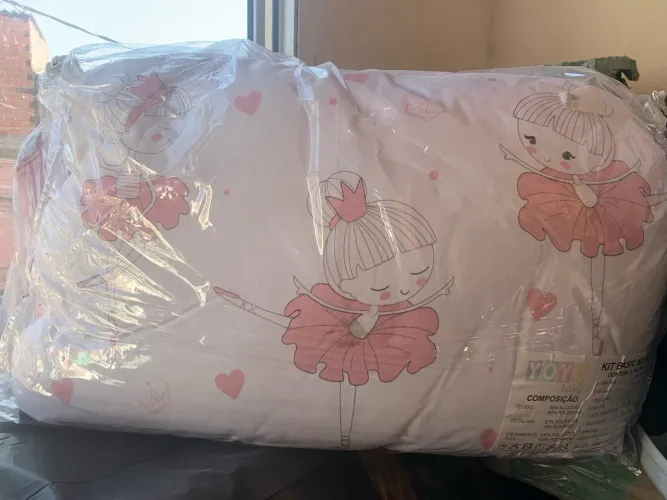 Kit básico para berço com tema Bailarina