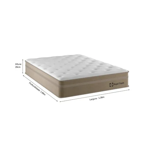 Colchão Queen Sealy Royal Foam D26/D28 - Entrega Rápida 