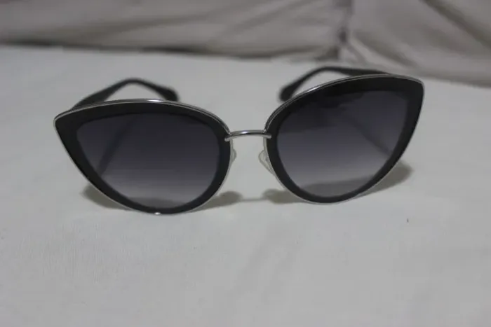 Óculos de sol feminino estilo gatinho preto