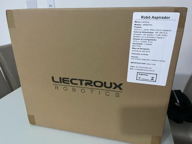 Robô Aspirador Liectroux XR500 Pro 3 em 1 Aspira Varre Passa Pano Com Aplicativo - novo 