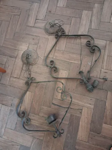 Luminárias de teto em ferro