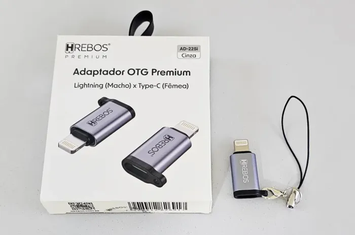 Adaptador OTG Premium Lightning/Type-C HREBOS