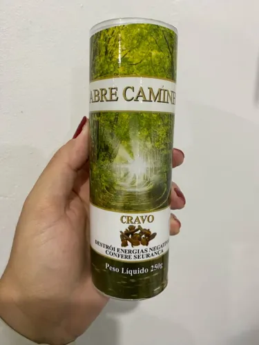 Vela Abre Caminho Cravo para energizar