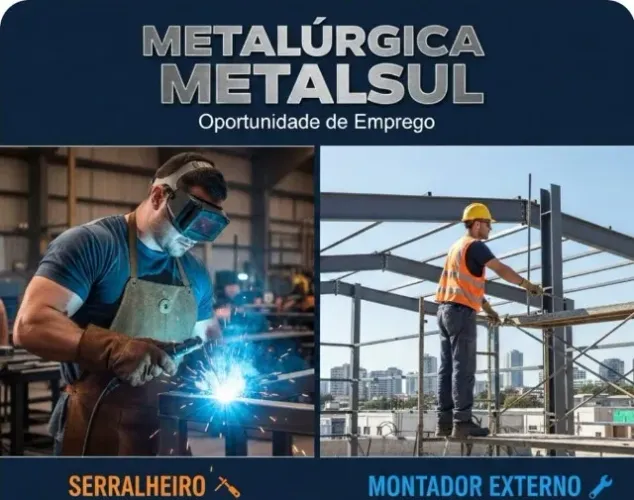CONTRATA-SE SERRALHEIROS E MONTADORES EXTERNOS