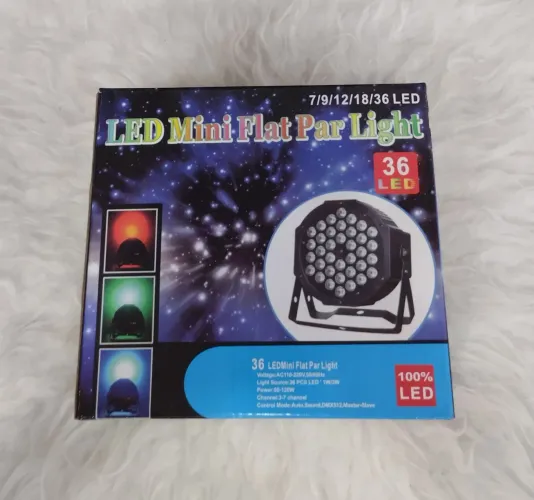 Iluminação LED Mini Flat Par 36 LEDs