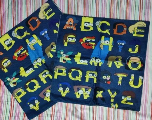Almofada Simpsons Alfabeto (2 peças)