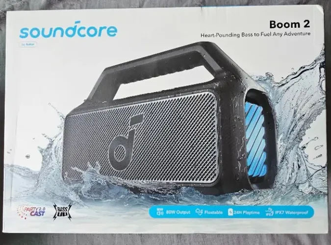 Caixa de Som Soundcore IPX7 Boom 2 - Original - Lacrado