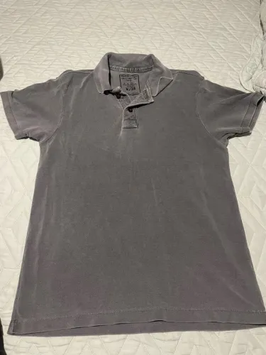 Camisa Polo Zara Cinza