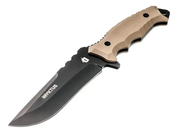 Faca Tática Invictus Force Coyote com Lâmina de 14 cm e Bainha
