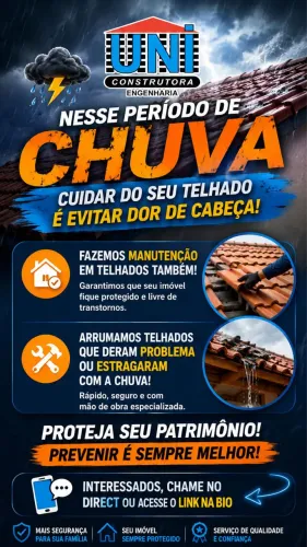 Impermeabilização, troca e reparo de telhados